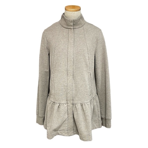 Cabi Sweatshirt Jacket Women's Small Brown Weekend Topper Knit Full Zip Pockets - Picture 1 of 16